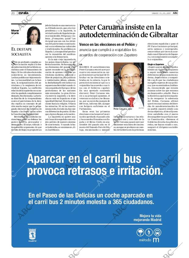 ABC MADRID 13-10-2007 página 20