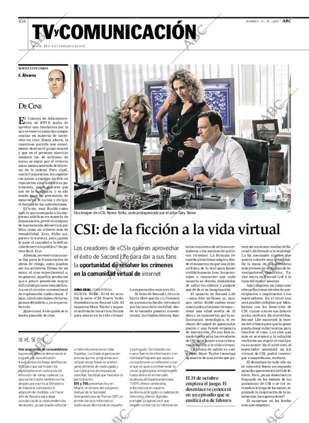 ABC MADRID 14-10-2007 página 106