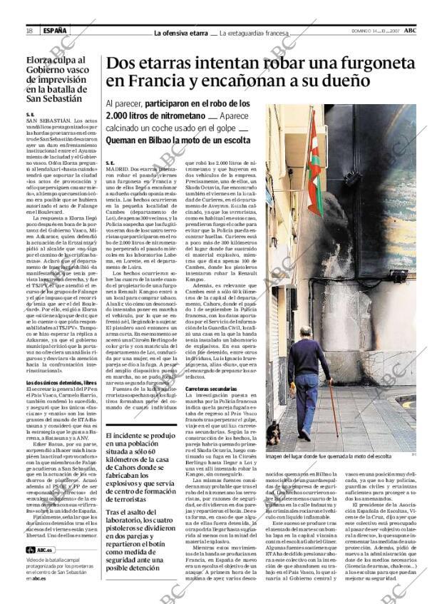 ABC MADRID 14-10-2007 página 20