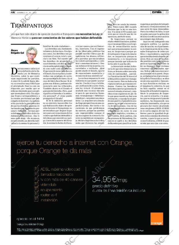 ABC MADRID 14-10-2007 página 25