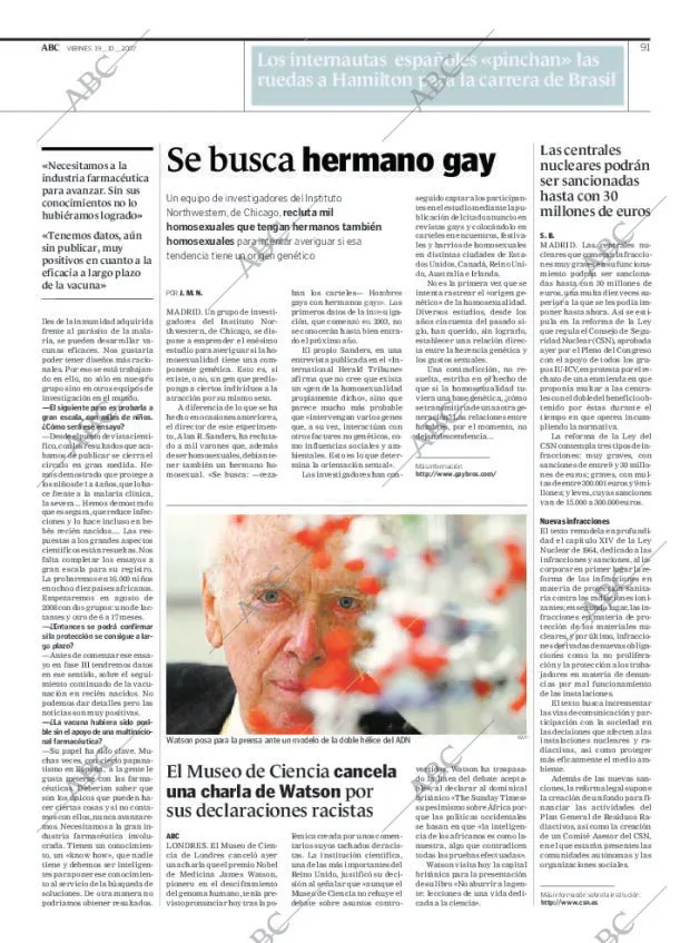 ABC MADRID 19-10-2007 página 93