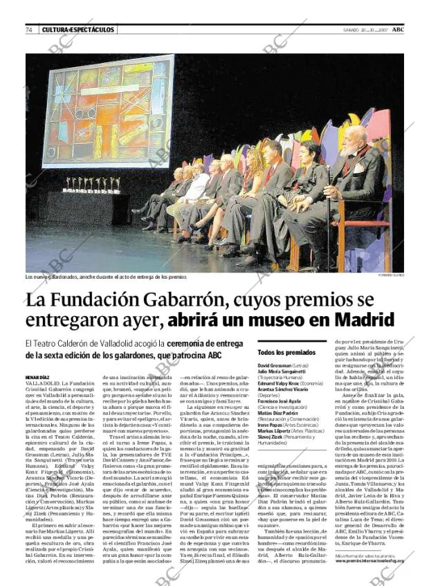 ABC MADRID 20-10-2007 página 86