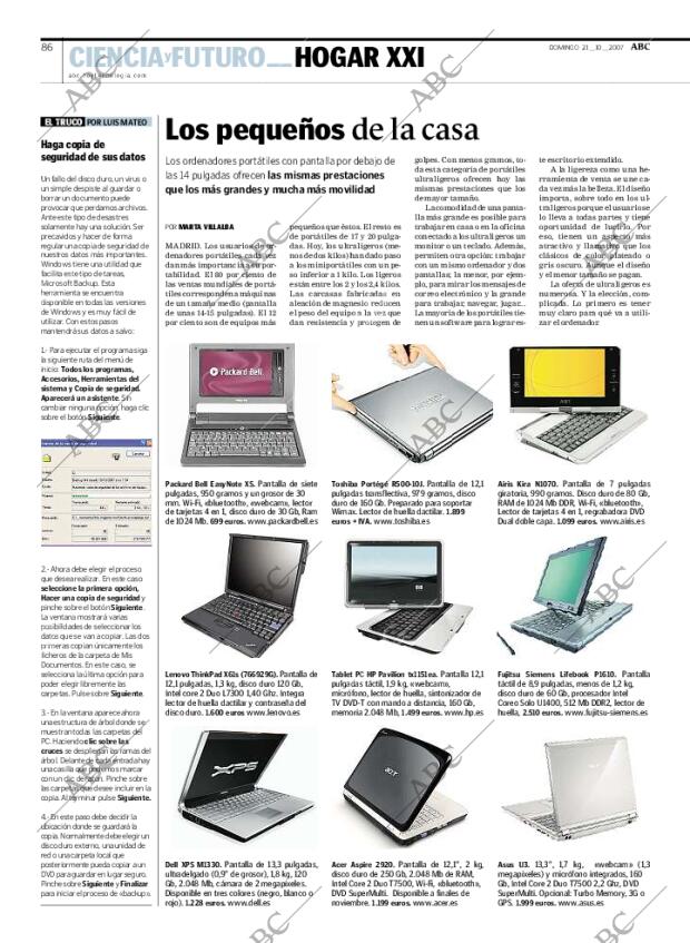 ABC MADRID 21-10-2007 página 88