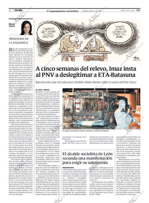 ABC MADRID 29-10-2007 página 18