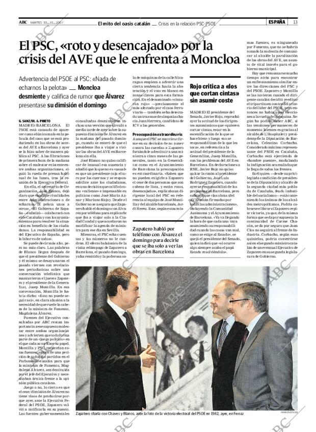 ABC MADRID 30-10-2007 página 13