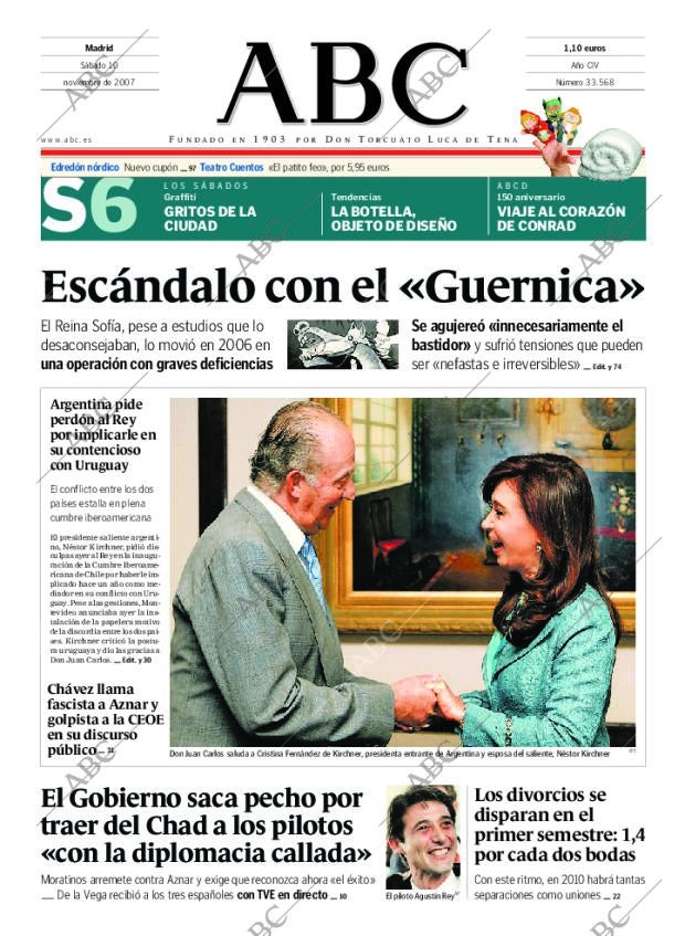 ABC MADRID 10-11-2007 página 1