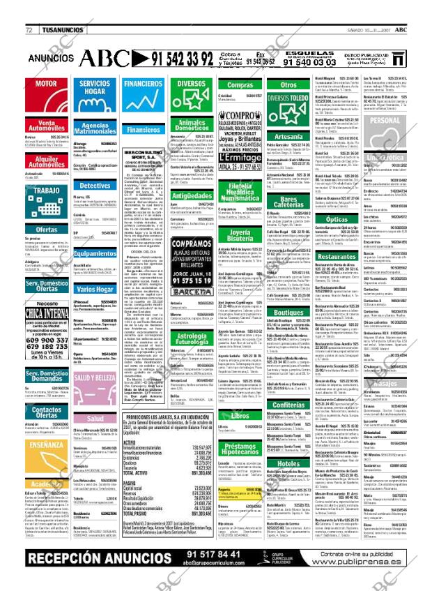 ABC MADRID 10-11-2007 página 84