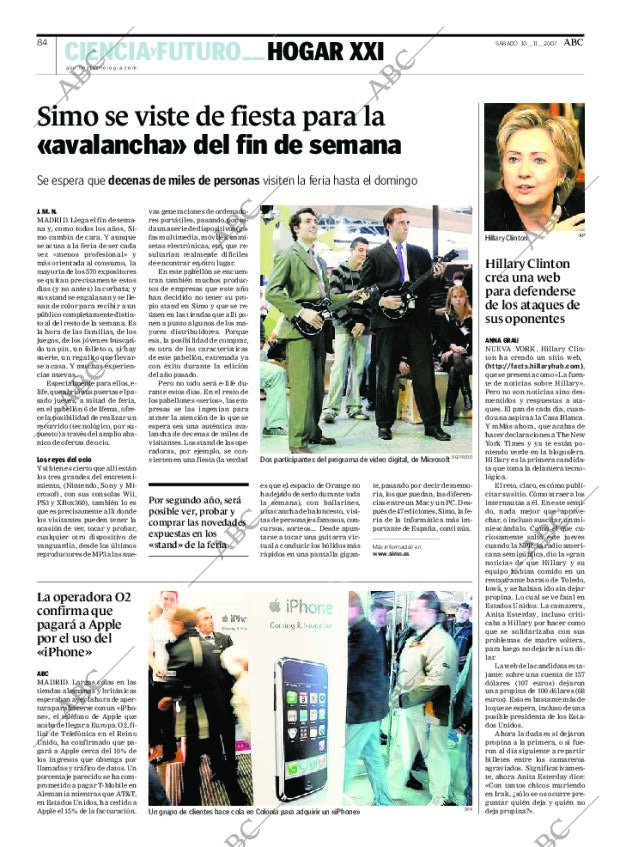 ABC MADRID 10-11-2007 página 96