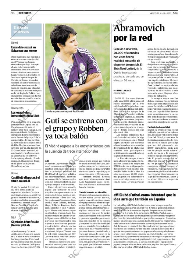 ABC MADRID 14-11-2007 página 98