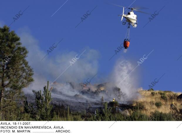 Incendio en Navarrevisca, Ávila