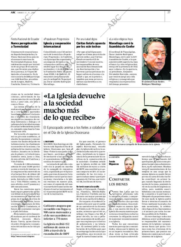 ABC MADRID 17-11-2007 página 27