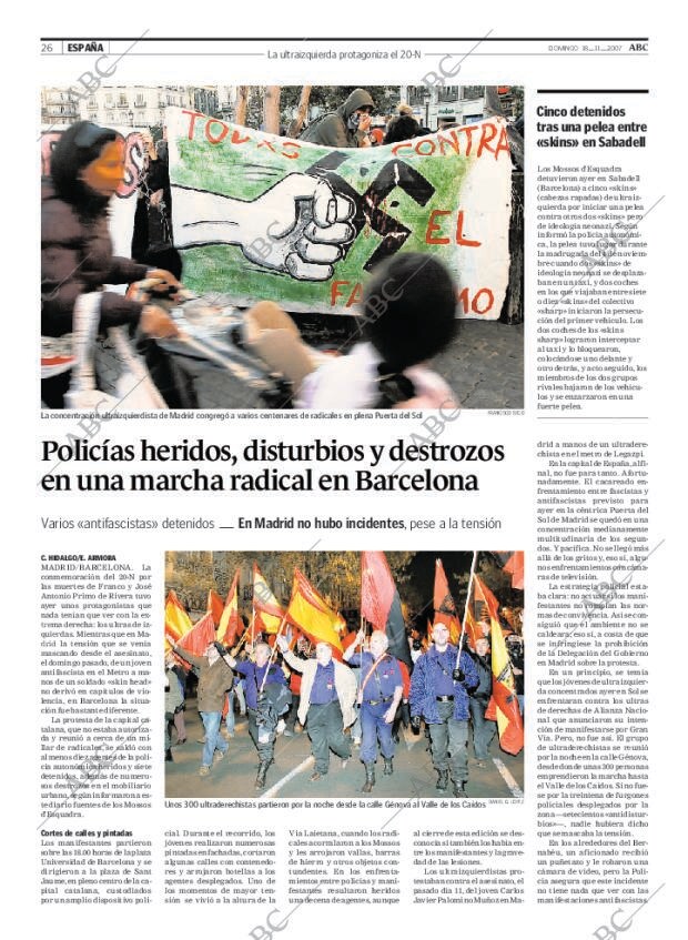 ABC MADRID 18-11-2007 página 26
