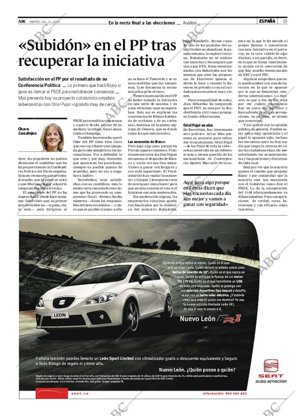ABC MADRID 20-11-2007 página 15