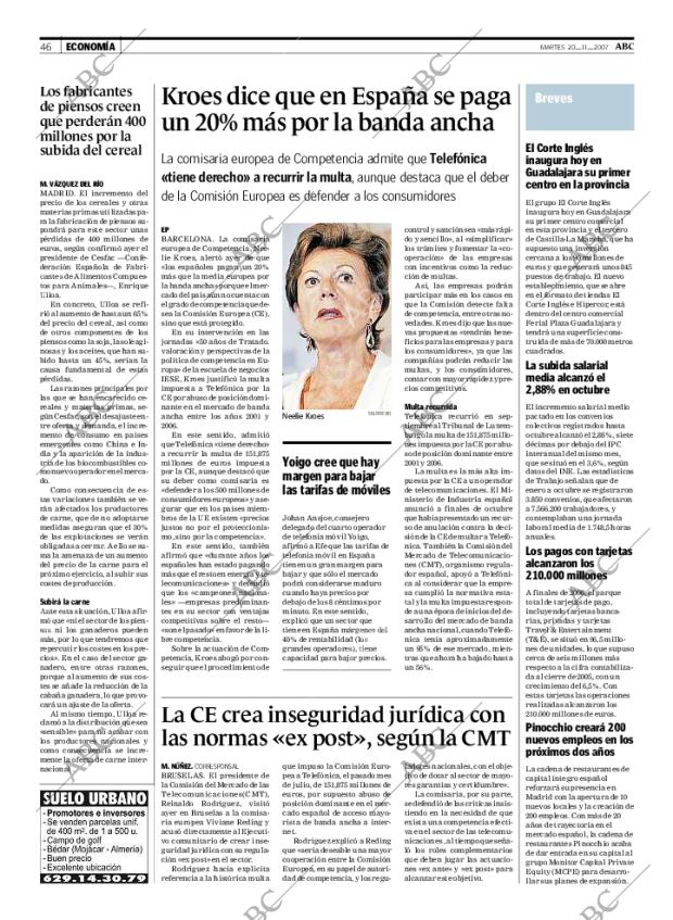 ABC MADRID 20-11-2007 página 46
