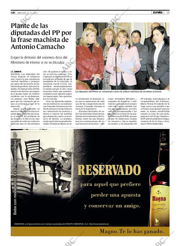 ABC MADRID 21-11-2007 página 25
