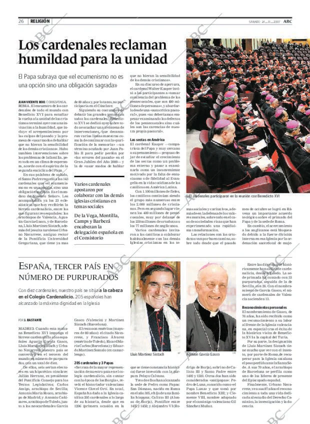 ABC MADRID 24-11-2007 página 26