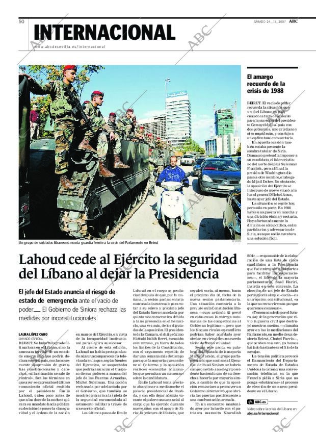 ABC SEVILLA 24-11-2007 página 50