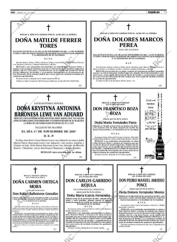 ABC SEVILLA 24-11-2007 página 85