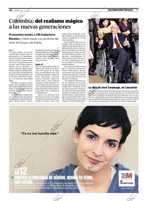 ABC MADRID 25-11-2007 página 97