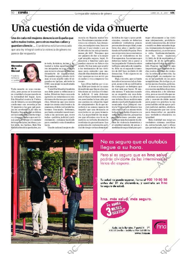 ABC SEVILLA 26-11-2007 página 50