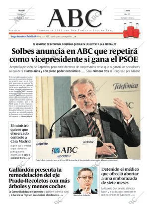 ABC MADRID 27-11-2007 página 1