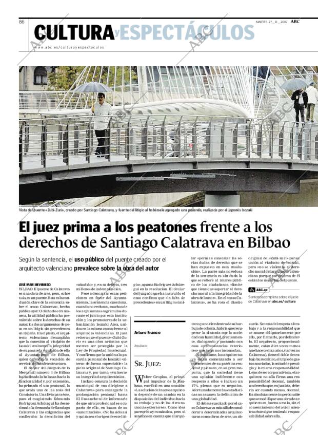 ABC MADRID 27-11-2007 página 86