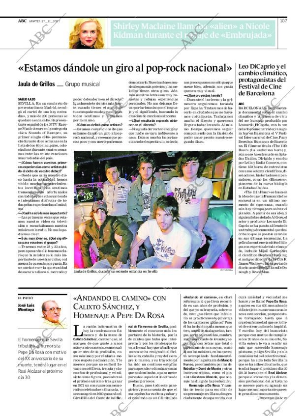 ABC SEVILLA 27-11-2007 página 107