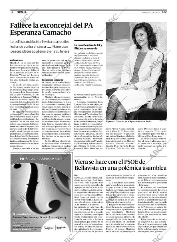 ABC SEVILLA 27-11-2007 página 14