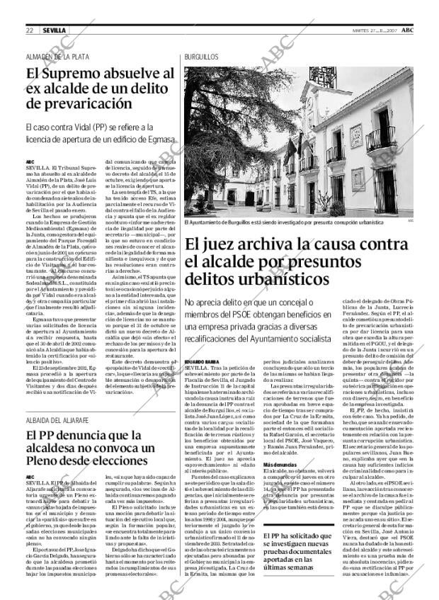 ABC SEVILLA 27-11-2007 página 22