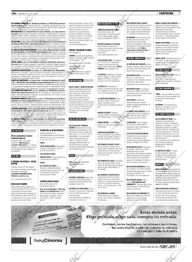 ABC SEVILLA 27-11-2007 página 77