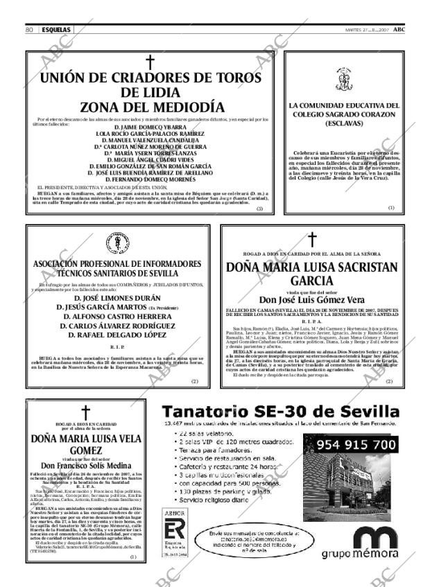 ABC SEVILLA 27-11-2007 página 80