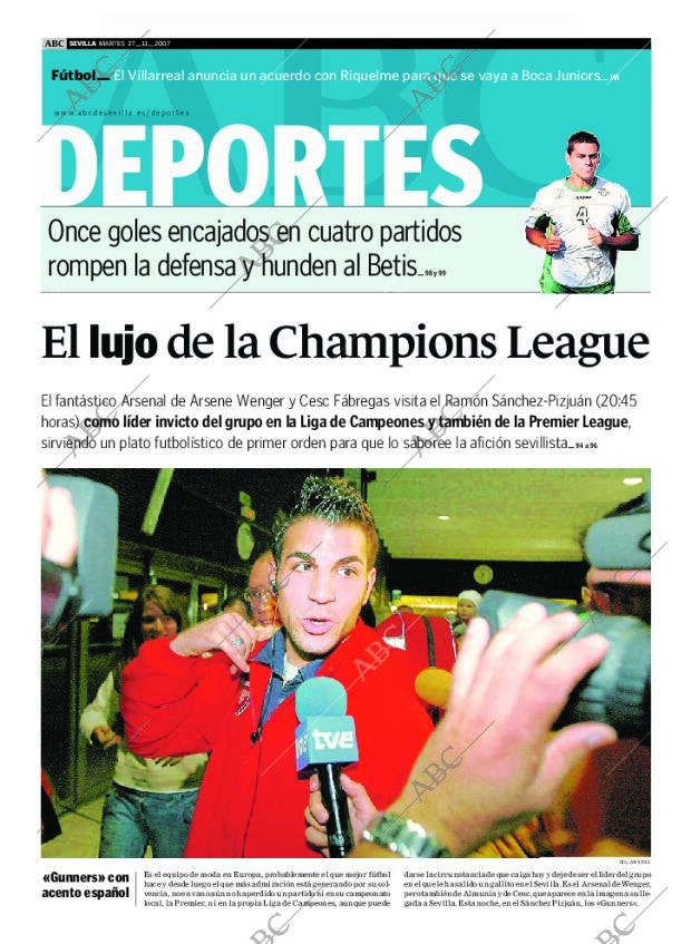 ABC SEVILLA 27-11-2007 página 93