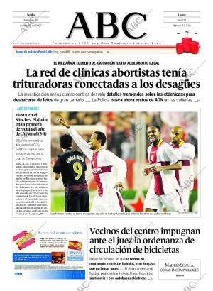 ABC SEVILLA 28-11-2007 página 1