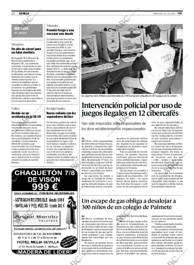 ABC SEVILLA 28-11-2007 página 20