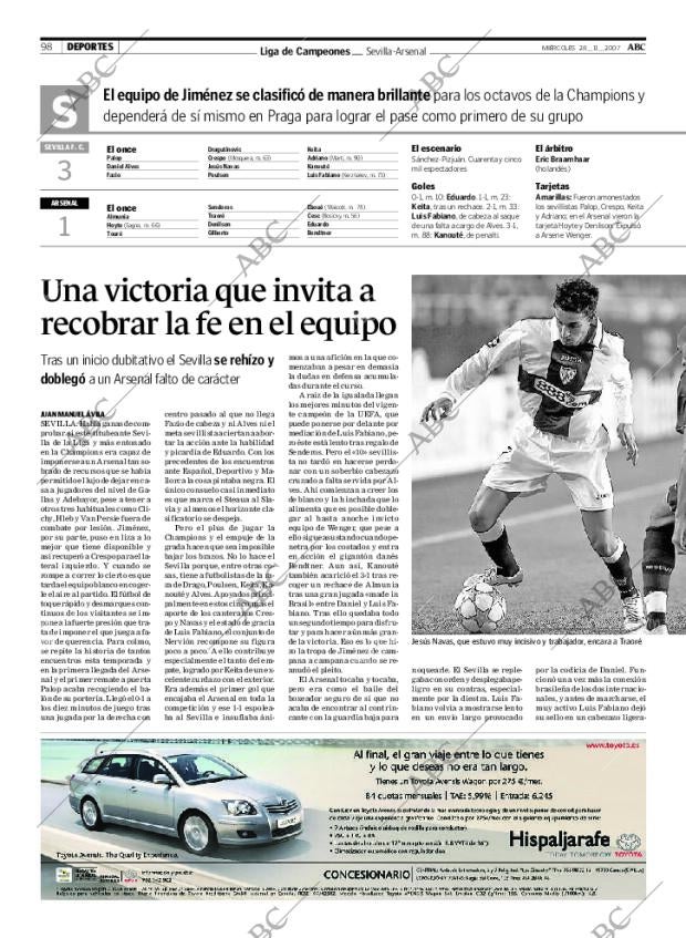 ABC SEVILLA 28-11-2007 página 98