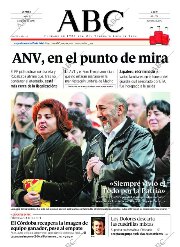 ABC CORDOBA 03-12-2007 página 1