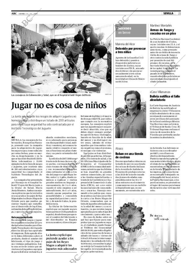 ABC SEVILLA 14-12-2007 página 21