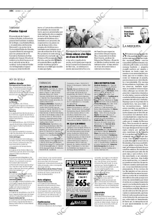 ABC SEVILLA 14-12-2007 página 29