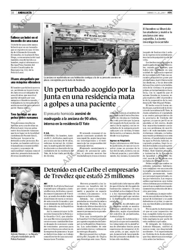 ABC SEVILLA 14-12-2007 página 38