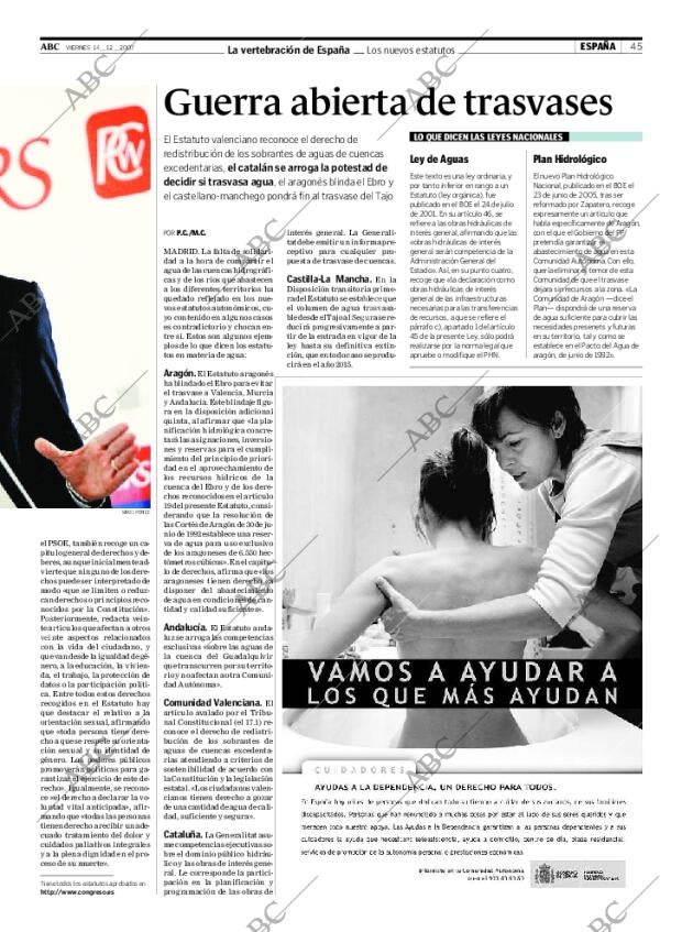 ABC SEVILLA 14-12-2007 página 45