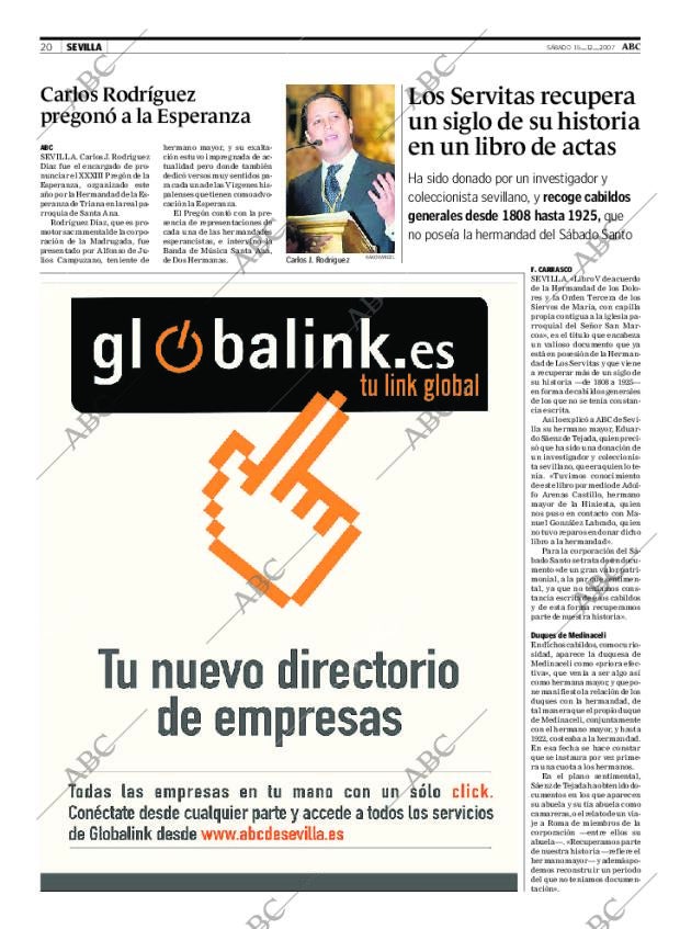 ABC SEVILLA 15-12-2007 página 20