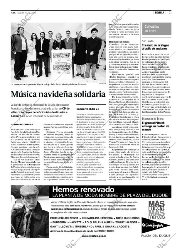 ABC SEVILLA 15-12-2007 página 21