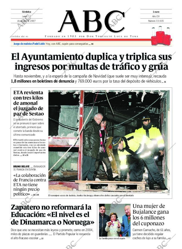ABC CORDOBA 17-12-2007 página 1