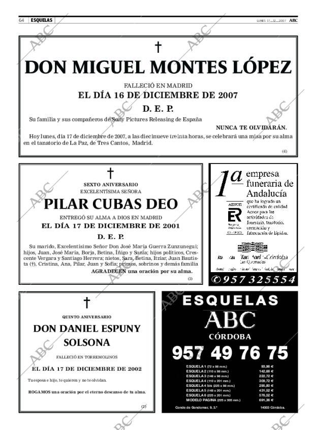 ABC CORDOBA 17-12-2007 página 64