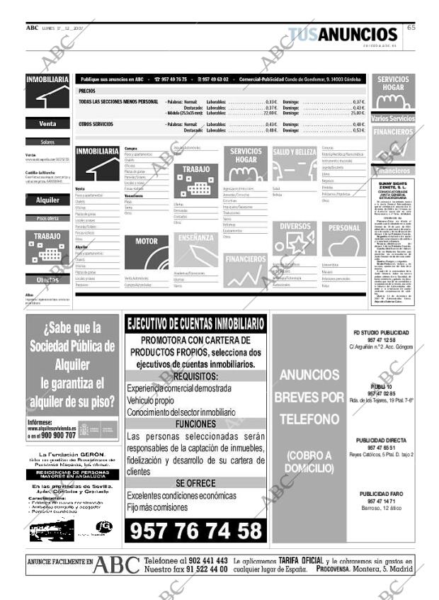 ABC CORDOBA 17-12-2007 página 65