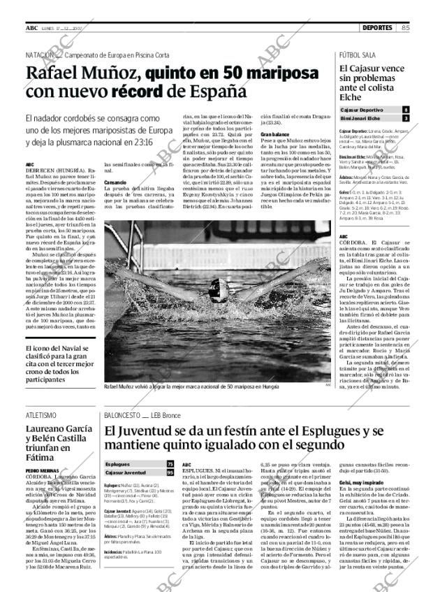 ABC CORDOBA 17-12-2007 página 85