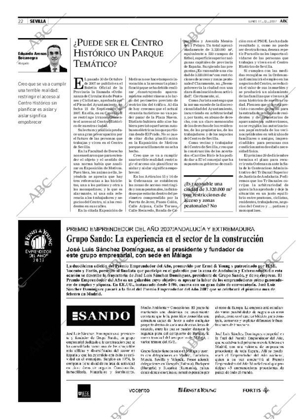 ABC SEVILLA 17-12-2007 página 22