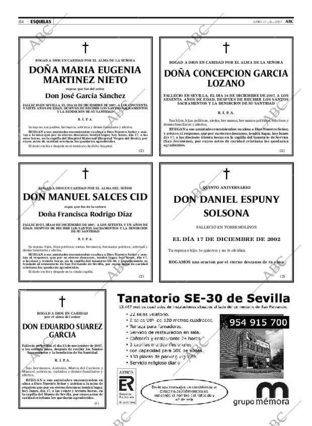 ABC SEVILLA 17-12-2007 página 84