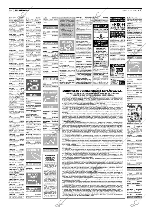 ABC SEVILLA 17-12-2007 página 90