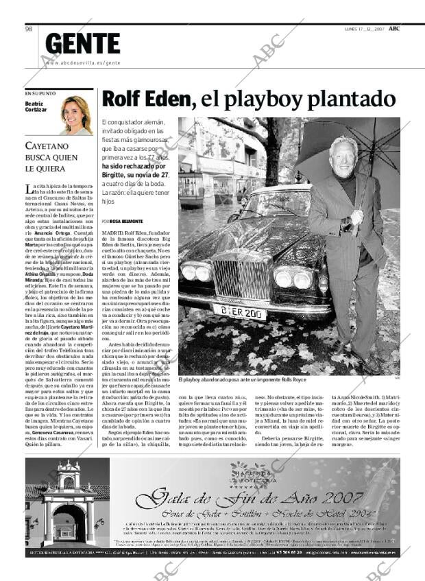 ABC SEVILLA 17-12-2007 página 98